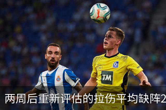 两周后重新评估的拉伤平均缺阵2.3周，约7.9场比赛
