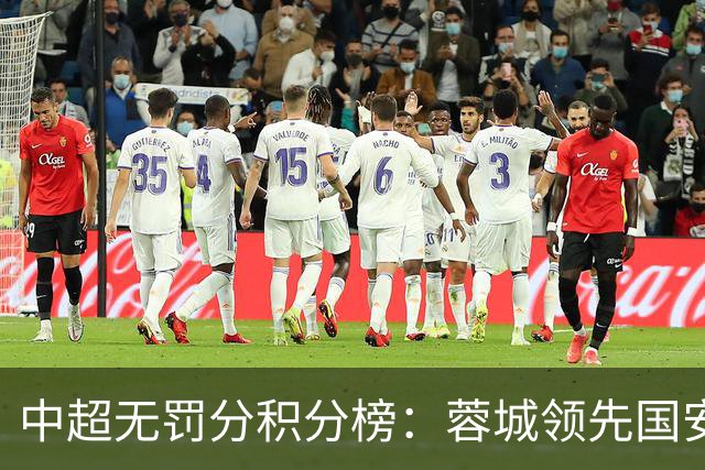 中超无罚分积分榜：蓉城领先国安6分，津门虎位居第七